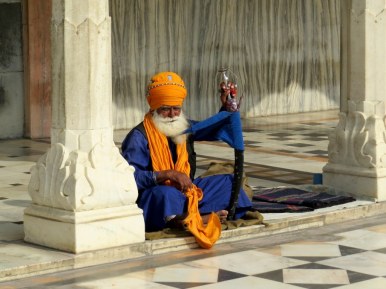 Hermit at the Gurudwara Bangla Sahib Sikh Temple