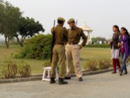 Serious security in India. This was at a Hindu temple in Jaipur