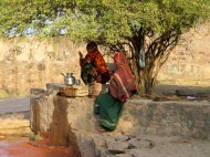 Selling water, Ranthambore Fort