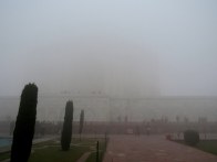 The view of the Taj Mahal we saw on our foggy visit.