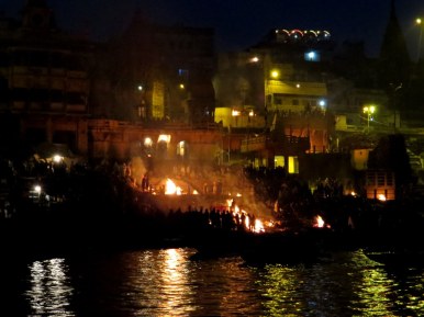 Cremations along the Ganges River, Varanasi