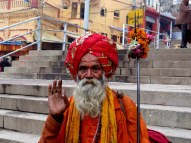 Fake holy man, but worth 10 Rupees for the photo. Varanasi