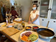 Our cooking class and lunch with Christina in Chianti.